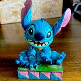 Disney Accents | Jim Shore Stitch Figurine 4016555 Ohana Means Family Disney Traditions | Color: Blue/Green | Size: Os