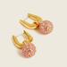 J. Crew Jewelry | J.Crew Pav Ball Huggie Hoop Earrings New | Color: Pink | Size: Os