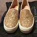 Kate Spade Shoes | Kate Spade Keds Sneakers Peachy Pink Sparkle Size 6 Slip On | Color: Gold/Orange | Size: 6