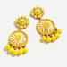 J. Crew Jewelry | J. Crew Brilliant Citron Beaded Drop Earrings Nwt | Color: White/Yellow | Size: Os