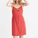 Madewell Dresses | Madewell "Silk Dress Coral" Coral/Pink, Flattering Design, New Condition | Color: Pink/Red | Size: 2