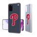 Philadelphia Phillies Galaxy Text Backdrop Clear Case