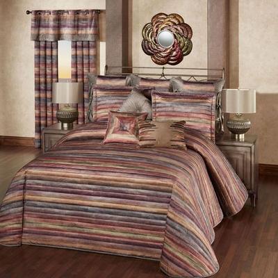 Sedona Grande Bedspread Set Multi Warm, California King, Multi Warm