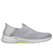 Skechers Men's Slip-ins: GO WALK 6 - Easy On Sneaker | Size 9.0 | Gray | Textile/Synthetic | Machine Washable