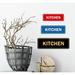 Signs ByLITA Kitchen Sign Plastic in Red/Yellow | 2.75 H x 7 W x 1 D in | Wayfair STNKIT-REDYM