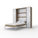 MaximaHouse Invento Storage Murphy w/ Mattress Wood in Gray/White | 86.6 H x 108.6 W x 89.7 D in | Wayfair IN160V-07OW