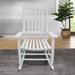 Red Barrel Studio® Rocking Chair Wood/Solid Wood in White | 46.52 H x 26 W x 33.5 D in | Wayfair A4A21D49BC504AC68B86C86489ED9E99