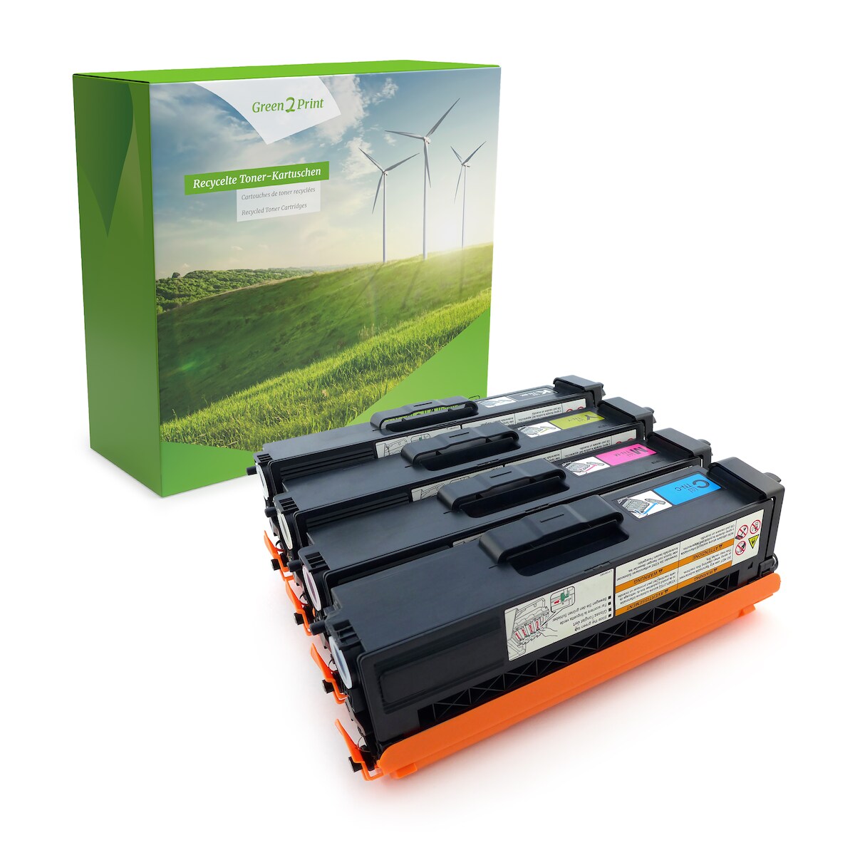 Green2Print Toner Toner-Set, 4 Kartuschen ersetzt Brother TN-900BK, TN-900C, TN-900M, TN-900Y passend für Brother HL-L9200CDWT, HL-L9300CDWTT, HL-L955