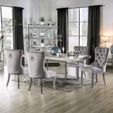 Lemm Contemporary Chrome Metal 5-Piece Dining Table Setby Furniture of America