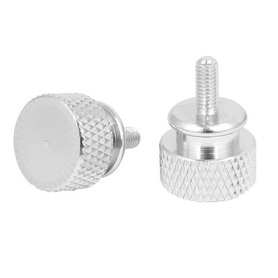 Computer PC Case Aluminum Alloy Knurled Thumb Screws M3x7mm 4pcs