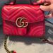 Gucci Bags | Gg Marmont Mini Chevron Leat Designer: Gucci | Color: Red | Size: Os
