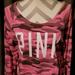 Pink Victoria's Secret Tops | Ec, Like New Vintage Vs Pink Slouchy Shoulder Sweatshirt. Pink Camo. | Color: Pink/White | Size: S