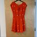 Anthropologie Dresses | Anthropologie Dress | Color: Orange/White | Size: 4