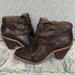 Anthropologie Shoes | Anthropologie Booties With Box | Color: Brown/Tan | Size: 8