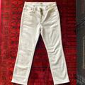 J. Crew Jeans | J. Crew Petite | 10 Vintage Straight Jeans Button Fly | Color: White | Size: 26p