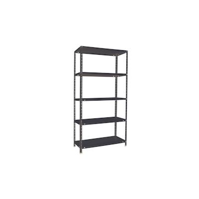 Proregal Schraubregal Panda Tall | HxBxT 200x110x50cm | 5 Fachböden | Fachlast 90kg | Anthrazit Image