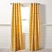 Safavieh Room Darkening Indoor Single Curtain Panel Polyester in Yellow | 84 H x 52 W in | Wayfair WDT1057B-5284