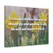 Trinx The Way He Should Go Proverbs 2:26 Christian Wall Art Bible Verse Print Ready To Hang Canvas in Green/Yellow | 11 H x 14 W x 1.25 D in | Wayfair