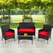 Red Barrel Studio® 4 Piece Rattan Sofa Seating Group red | Outdoor Furniture | Wayfair A2E7460E97654D5BA66C8C5CFC16144D