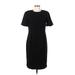 Worthington Casual Dress - Sheath: Black Solid Dresses - Women's Size 8