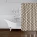 Latitude Run® Single Shower Curtain Polyester in Brown | 72 H x 70 W in | Wayfair 8FF271852BED4E4A83EAEAD404BEEE14