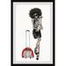 Everly Quinn I'm On My Way by Marmont Hill - Picture Frame Print Paper in Black/Red/White | 12 H x 8 W x 1.5 D in | Wayfair