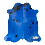 Blue 84 x 72 x 0 in Area Rug - Everly Quinn Vibrant Color Dyed Cowhide Rug Cowhide, Leather | 84 H x 72 W x 0 D in | Wayfair