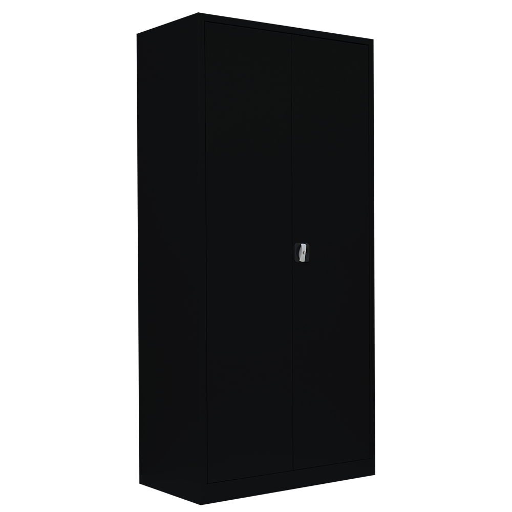 Lüllmann® Flügeltürenschrank, 5 OH, 1950 x 925 x 500 mm, tiefschwarz Image