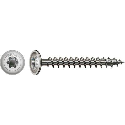Spax Holzbauschrauben Tellerkopf 6x60 mit Vollgewinde TX30, ETA 12/0114, Edelstahl A2 Image