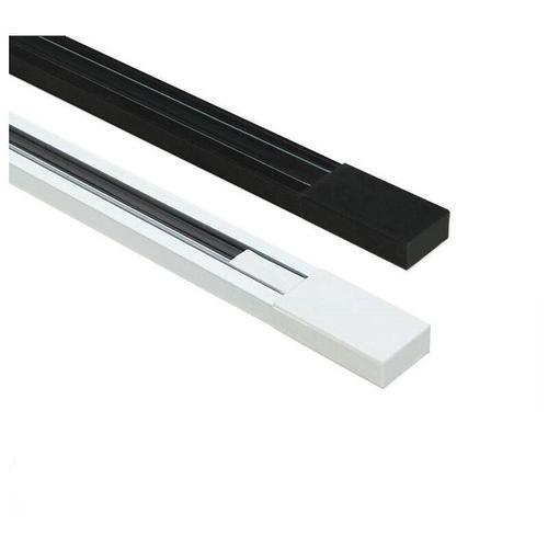 Einphasige Aufbaustromschiene für LED-Strahler - 1 Meter - Negro