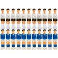 22x figurines de baby-foot pour barres de 13 mm, pour barres pleines + barres hautes, jeu de vis