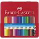 24er-Etui Buntstifte »Colour GRIP« farbsortiert braun, Faber-Castell