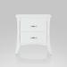 Modern Designs 25" 2-Drawer Nightstand Table - White