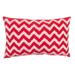 Jiti Indoor Casual Zig-Zag Embroidered Geometric Chevron Patterned Cotton Rectangle Lumbar Pillow 12 x 20