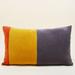 Jiti Indoor Rainbow Modern Contemporary Vertical Striped Cotton Velvet Rectangle Lumbar Pillows Cushions for Sofa Chair 12 x 20