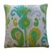 Jiti Outdoor Transitional Waterproof Arlekin Ikat Patterned Large Decorative Square Throw Pillows 24 x 24