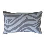 Jiti Outdoor Waterproof Casual Animal Zebra Patterned Rectangle Lumbar Pillows Cushions for Outdoor Pool Patio Chair 12 x 20