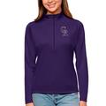 Women's Antigua Purple Colorado Rockies Tribute Quarter-Zip Pullover Top
