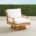 Cassara Swivel Lounge Chair with Cushions - Resort Stripe Aruba - Frontgate