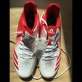 Adidas Shoes | Adidas Icon 4 Splash Md Baseball Nwt Cleats Size 9.5 | Color: Red/White | Size: 9.5