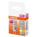 OSRAM Dimmable LED PIN lamp with GY6.35 base, warm white (2700K), 320 lumen, clear glass, multi-pack