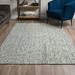 Gray Rectangle 3'6" x 5'6" Area Rug - DBK Addison Eastman Variegated Solid Blue Wool | Wayfair DBKAEA31BL4X6