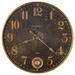 Howard Miller® Union Oversized 23 Wall Clock Metal in Brown/Yellow | 23 H x 23 W x 2 D in | Wayfair 625733