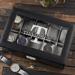 Personalization Mall Classic Name Personalized Leather 10 Slot Watch Box Leather/Fabric in Black | 3 H x 12 W x 8 D in | Wayfair 21988