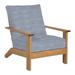 Summer Classics Ashland Patio Lounge Chair w/ Cushions Wood in Brown | 37 H x 33.125 W x 39 D in | Wayfair 289327+C769H4326N