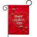 Ornament Collection Gold Heart Mother 2-Sided Garden Flag in Black/Brown/Red | 18.5 H x 13 W in | Wayfair OC-MD-G-192576-IP-BO-D-US21-OC