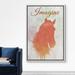 SIGNLEADER Framed Canvas Print Wall Art Spray Paint Effect Orange Horse Graffiti | 36 H x 24 W x 1.5 D in | Wayfair 8022271767651