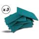 Eponges tampons à récurer vertes abrasives - Lot de 10 x 3 - Lot de 10 abrasifs