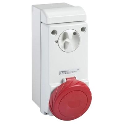 Verriegelte Steckdose mit IP65 Gehäuse 3PNT 16A 380V 83086 - Schneider Image