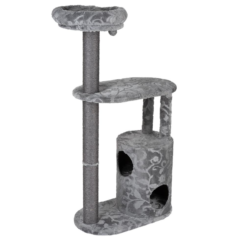 Royal Silver Grey / Floral Cat Tree